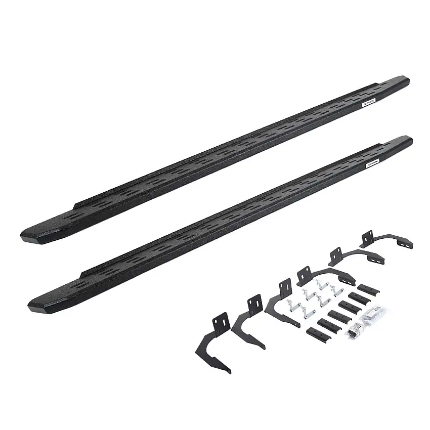Go Rhino RB30 Running Boards with Mounting Bracket Kit - Protective Bedliner Coating for selected Dodge models 69610687T