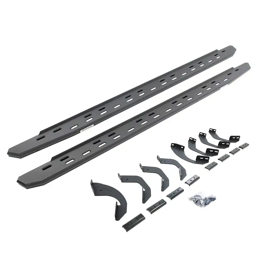 Go Rhino RB30 Slim Line Running Boards with Bracket Kit - Textured Black for 23-26 Toyota Sequoia 69643973SPC