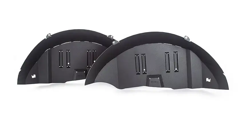 Go Rhino Rear Fender Liners - Textured Black for 18-26 Jeep Wrangler 702012T