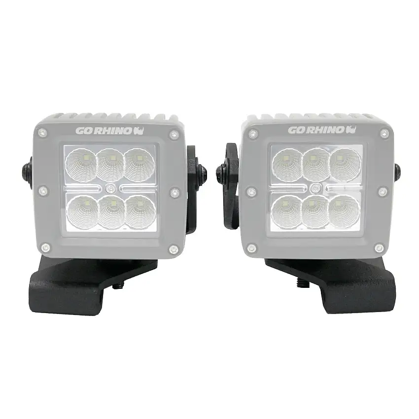 Go Rhino XE Center Hood Light Mount - Textured Black for 20-25 Jeep Gladiator, 18-26 Jeep Wrangler 732230T