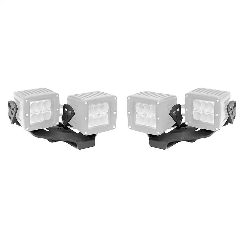 Go Rhino XE Center Hood Light Mount - Textured Black for 20-25 Jeep Gladiator, 18-26 Jeep Wrangler 732231T