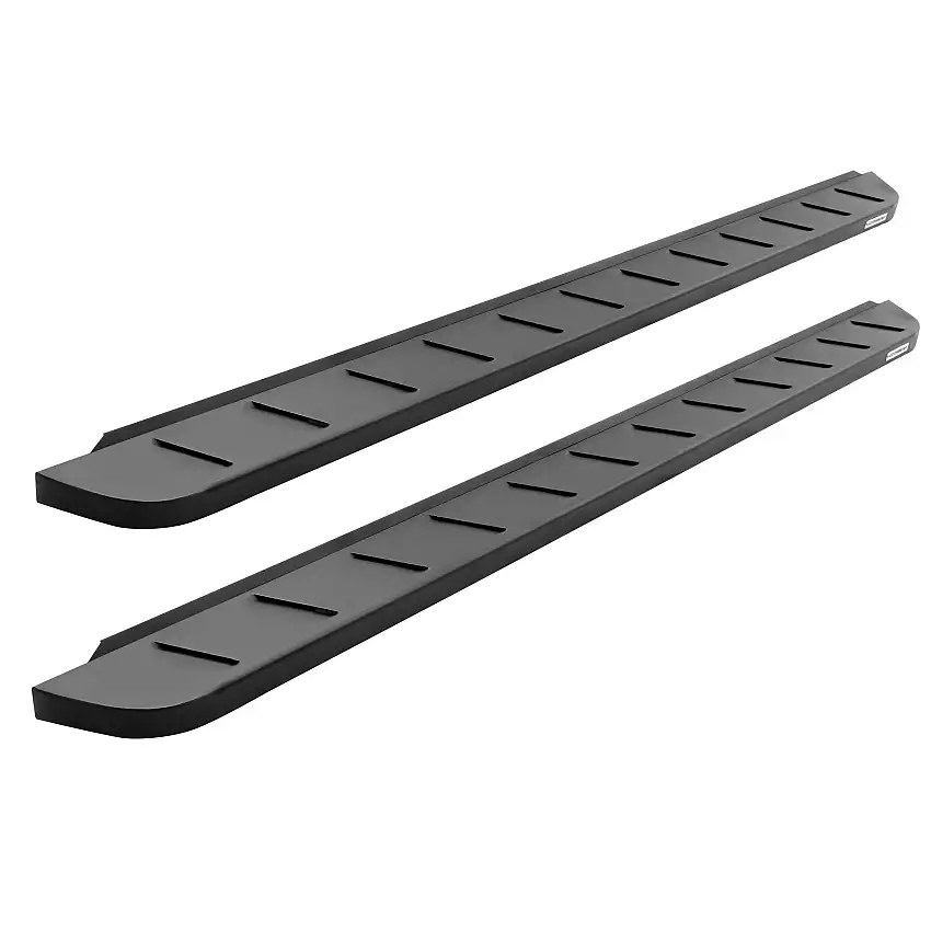 Go Rhino RB10 Running boards - Complete Kit: RB10 Running board + Brackets + 2 pair RB10 Drop Steps - Textured Black for 23-26 Toyota Sequoia 6344397320PC