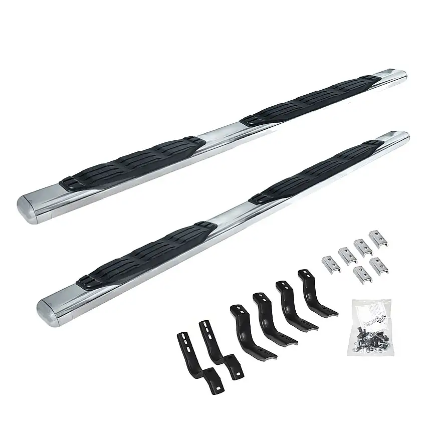 Go Rhino 4" 1000 Series SideSteps & Bracket Kit - Stainless Steel for 19-26 Ram 1500 104449987PS