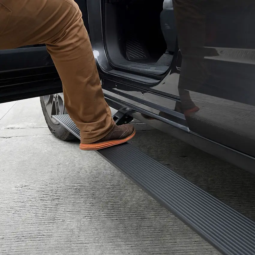 Go Rhino RealTruck VoltStep Electric Running Board Kit - Textured Black for 22-25 Toyota Tundra 20444580PC