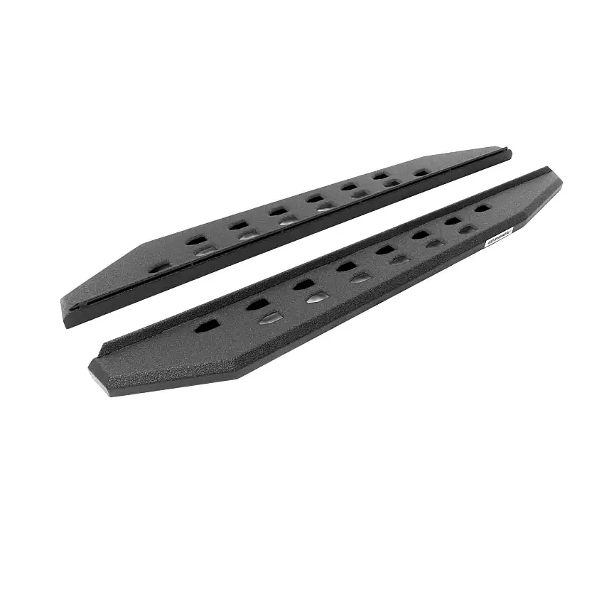Go Rhino RB20 Slim Line Running Boards With Mounting Brackets - Protective Bedliner Coating for 21-25 Ford Bronco 69413157ST