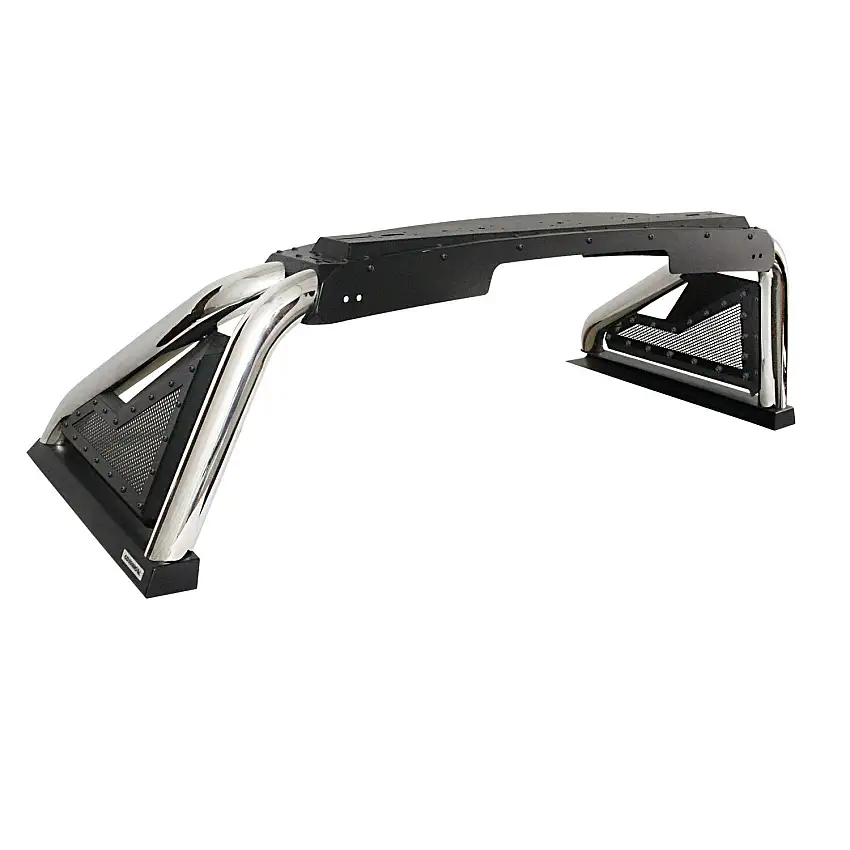 Go Rhino Sport Bar 2.0 for Full-Sized Trucks - Polished Stainless Steel for selected Chevrolet, Dodge, Ford, GMC and Toyota models 911000PS