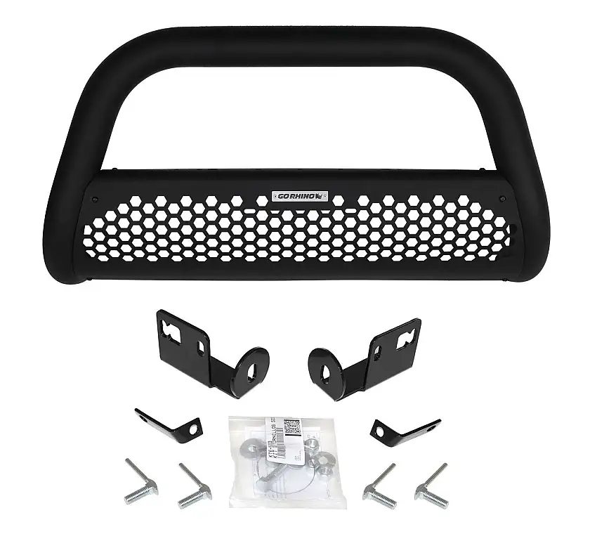 Go Rhino RC2 Bull Bar with Mounting Brackets - Textured Black for 99-07 Ford F-250 Super Duty, 99-07 Ford F-350 Super Duty 55296T