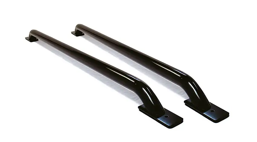 Go Rhino Stake Pocket Bed Rail - Black Powdercoat for selected Chevrolet and GMC models 8076B