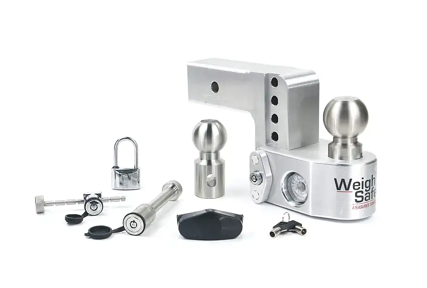 Weigh Safe Weigh Safe Adjustable Drop Hitch - 4" Drop for 2.5" Shank w/ Lock Set WS4-2.5-SET