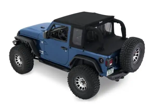 Bestop Trektop Halftop Soft Top for 2018-23 Jeep Wrangler JL 2 Door 53903-