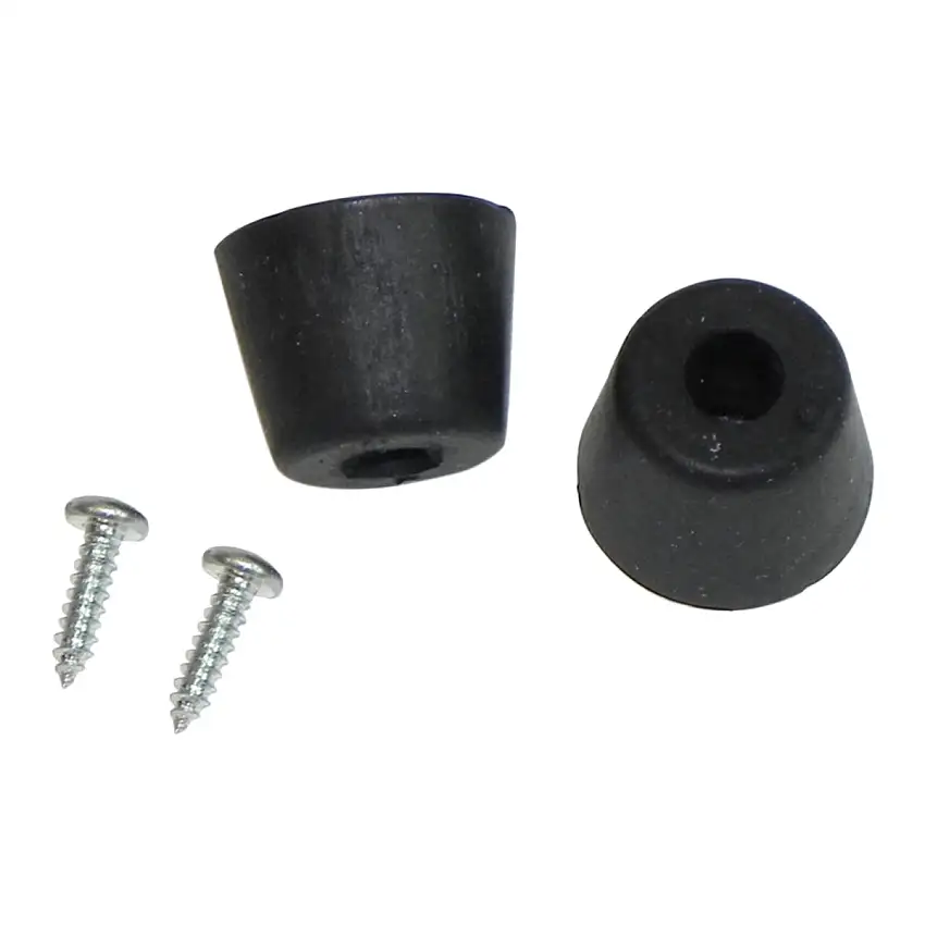1968-72 GTO Hood to Cowl Rear Bumpers and Screws 4pc