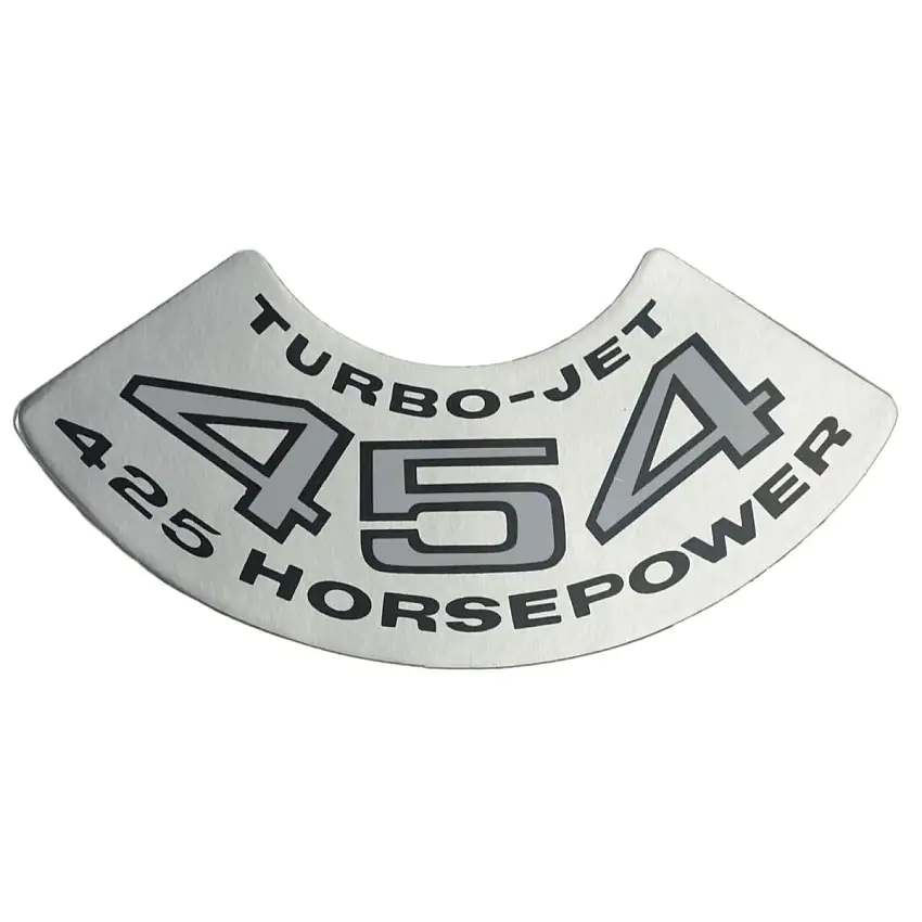 Turbo - Jet 454/425 HP Big Block Air Cleaner Decal