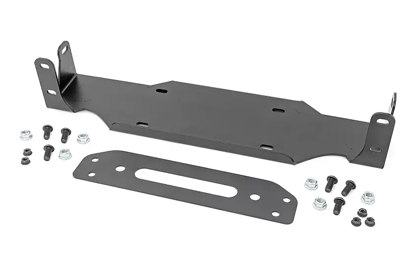 Rough Country Winch Mount for 18-26 Jeep Wrangler JL & Gladiator JT Models With Factory Steel Bumper 10652