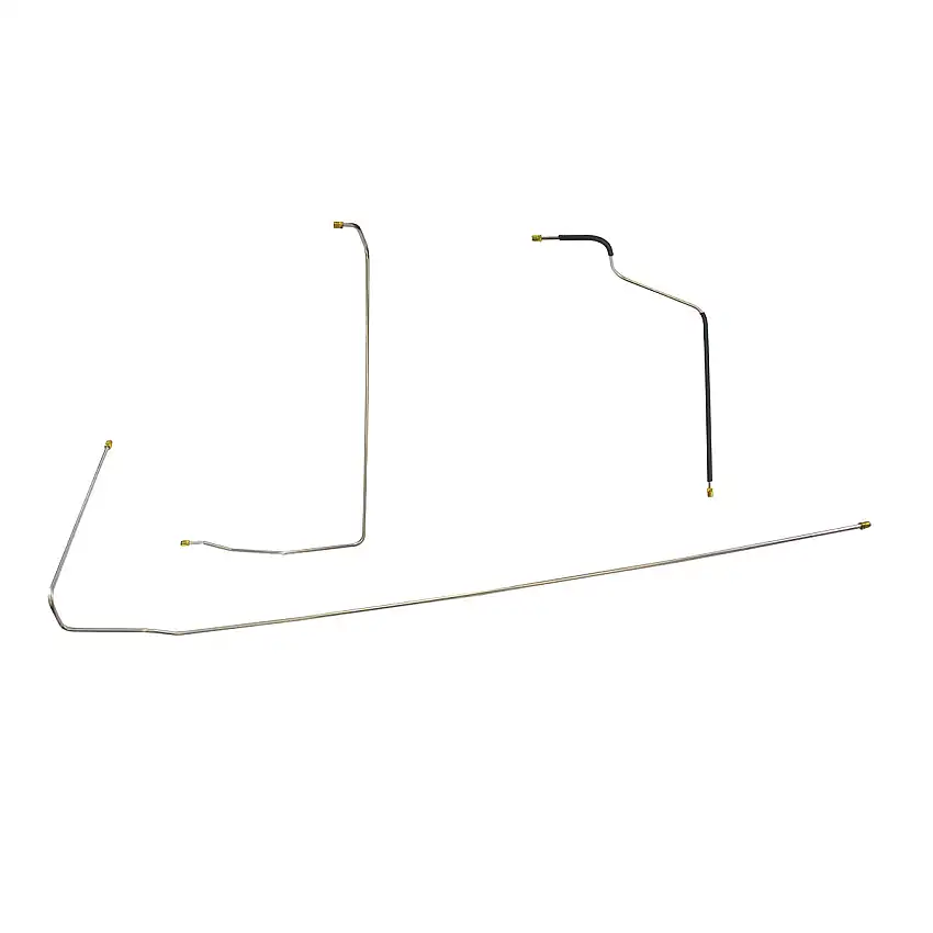 1953 Jeep CJ-3B 5/16" Main Fuel Lines 3pc, OE Steel