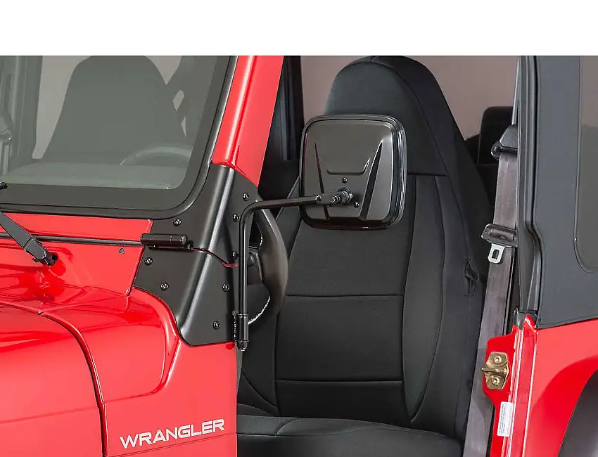 Kentrol Outback Mirrors for 76-20+ Jeep Wrangler JL, JK, TJ, YJ, CJ & Gladiator JT 50443-
