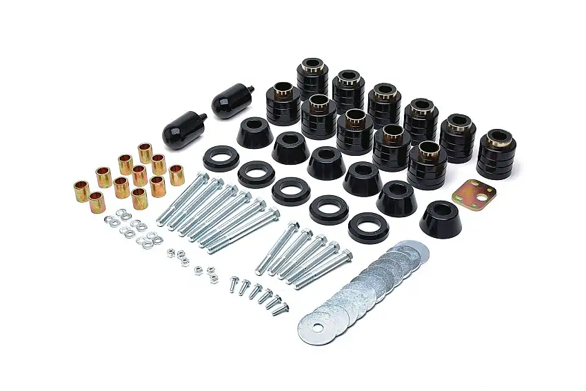 Daystar KJ04508BK Body Lift Kit 1" (Replaces Factory Mounts - Hardware & Radiator Core Supports)