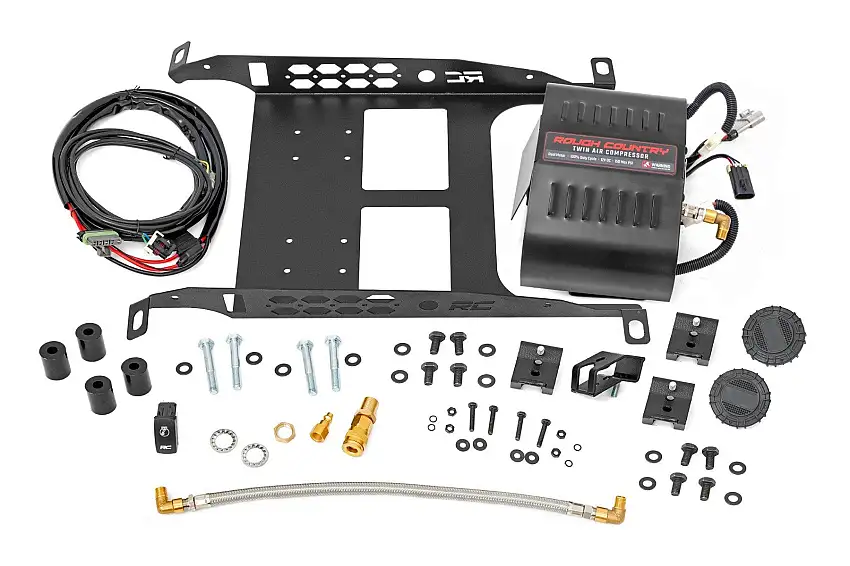 Rough Country Under Seat Compressor Kit For 2005-2023 Toyota Tacoma 2WD/4WD 73002