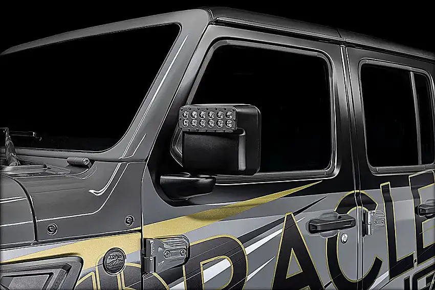 Oracle Lighting LED Off-Road Side Mirrors for 18-22 Jeep Wrangler JL & Gladiator JT 5855-001