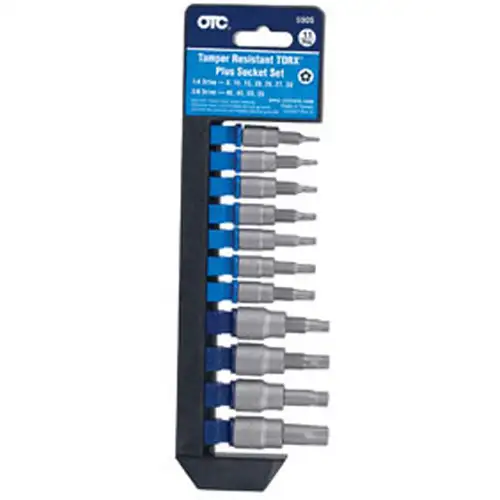 11 Pc Tamper-Resistant Torx Plus Socket Set
