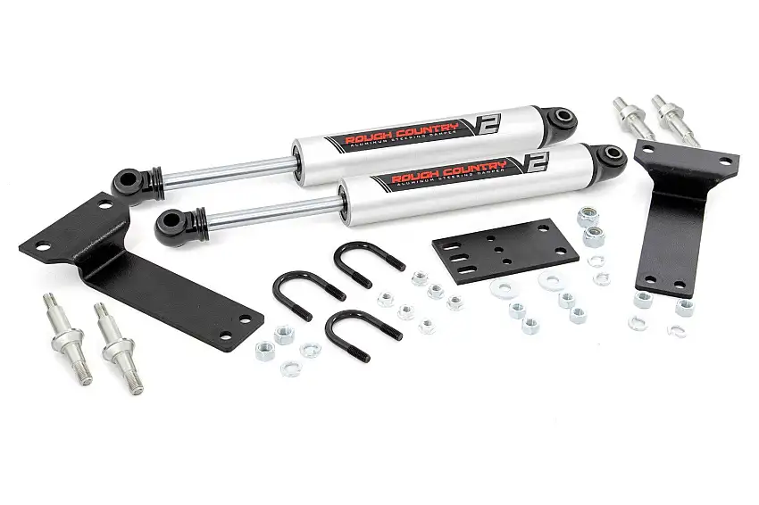 Rough Country V2 Steering Stabilizer Dual 2-8 Inch Lift For 00-05 Ford Excursion 8749070