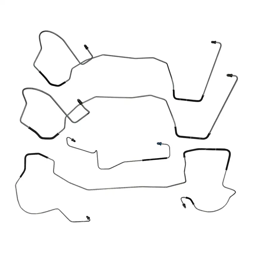 2004-06 Pontiac GTO Four-Wheel Disc wABS Front Brake Line Kit 4pc, OE Steel