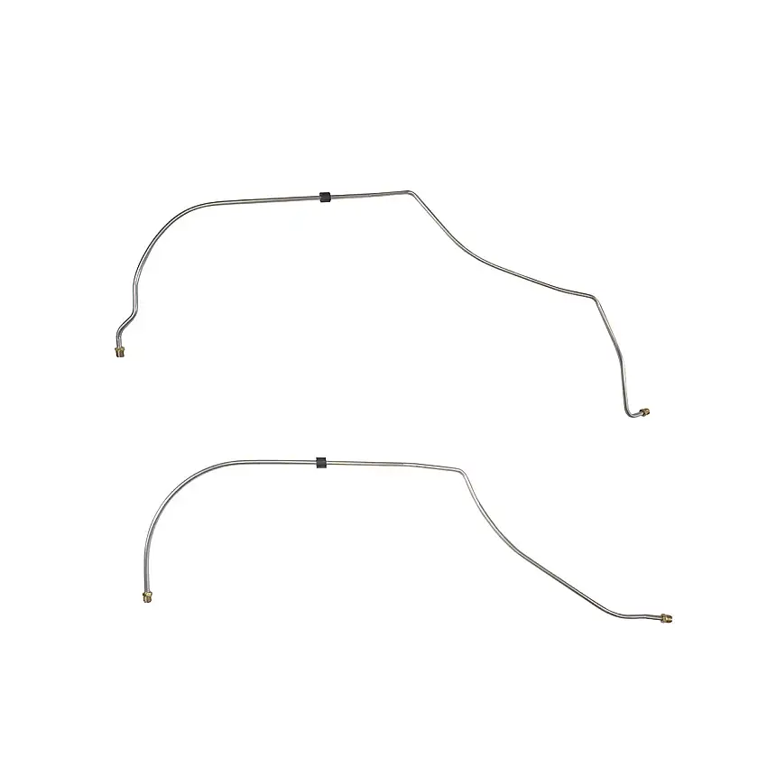 1955-57 Pontiac 3/8" Trans Cooler Lines 2pc, OE Steel