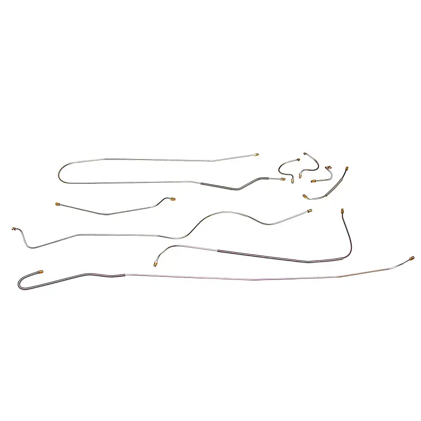 1962 Plymouth Belvedere/Fury (B-Body) w/Max Wedge Manual Drum Brake Line Kit 6pc, OE Steel