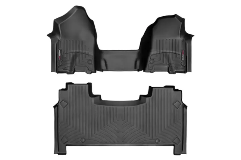 2019-2024 RAM 1500 WeatherTech FloorLiner Black Full Set (Bench Seating) | 4414301-4414283
