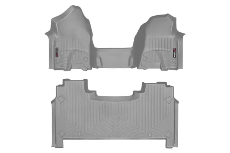 2019-2024 RAM 1500 WeatherTech FloorLiner Grey Full Set (Bench Seating) | 4614301-4614283