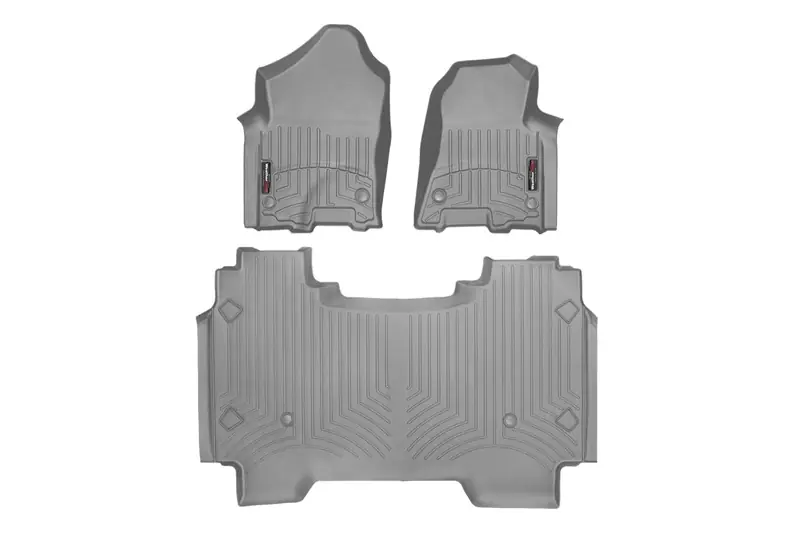 2019-2024 RAM 1500 WeatherTech FloorLiner Grey Full Set (Bucket Seating) | 461428-1-2