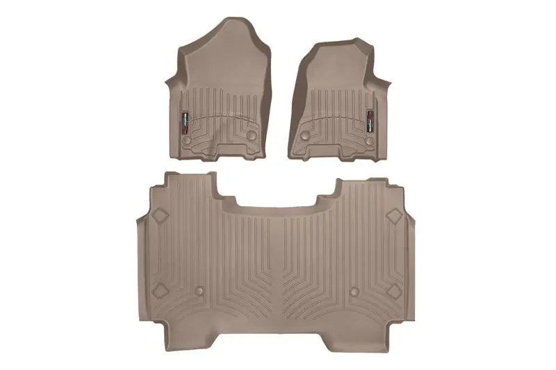 2019-2024 RAM 1500 WeatherTech FloorLiner Tan Full Set (Bucket Seating) | 451428-1-2