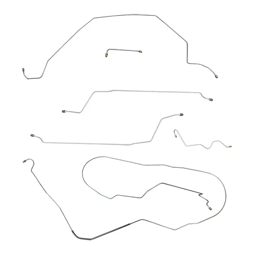 1964 Buick Skylark Gran Sport Convertible Power Drum Brake Line Kit 6pc, Stainless