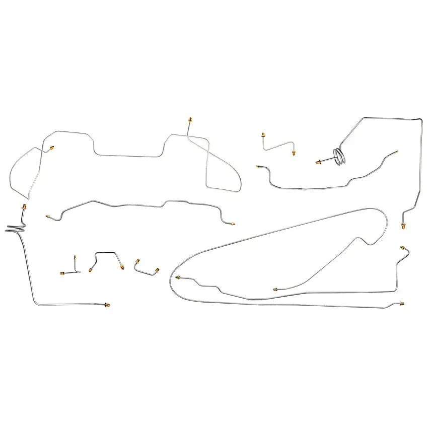 1989 Chevy/GMC Truck 4wd 1/2 Ton Power Disc Brake Line Kit, Ext Cab, Longbed, 11pc, Stainless