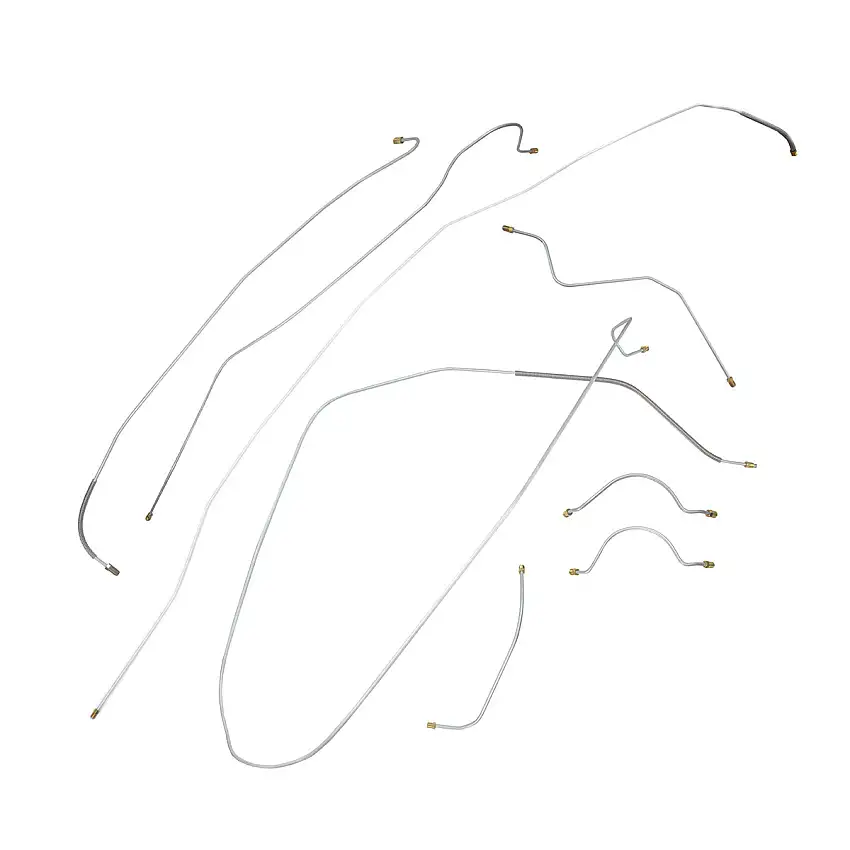 1955 Chrysler Windsor/300/New Yorker 126" WB Manual Drum Brake Line Kit (w/Drum Lines) 8pc, Stainless