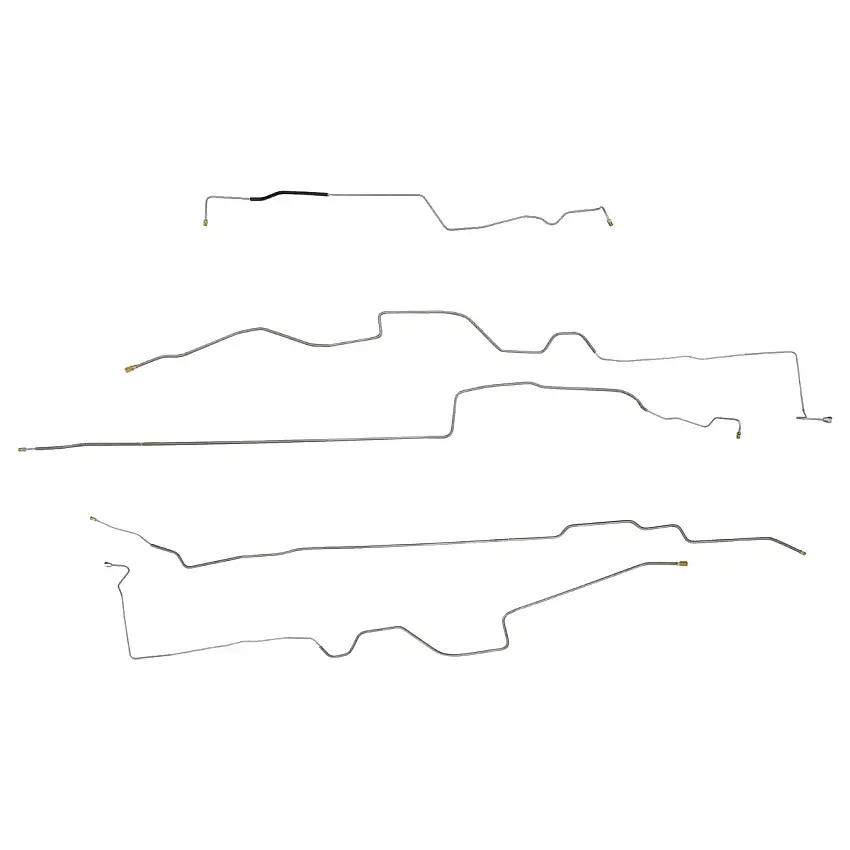 2006-10 Ford Explorer 4x4 Four Wheel ABS + Traction Control 4 Door, Mid to Rear Brake Line Kit 5pc Stainless
