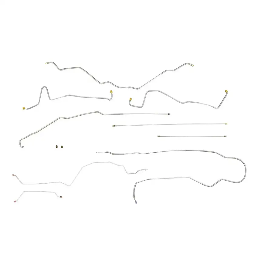 1994-96 Ford F150 2/4wd Ext Or Std Cab Shortbed & Longbed Power Disc Brake Line Kit 9pc, Stainless