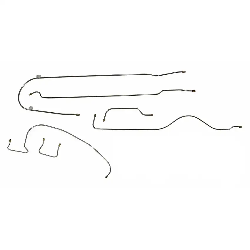 1946-47 Hudson Commodore, Manual Drum Brake Line Kit 6pc, Stainless