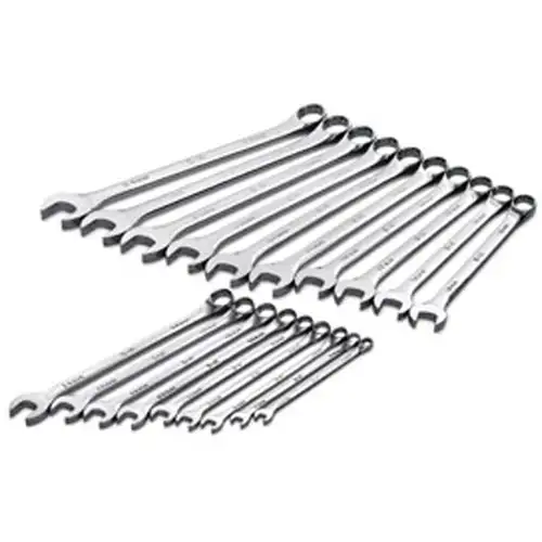Wrench Set, Combination, 19 Piece, Metric