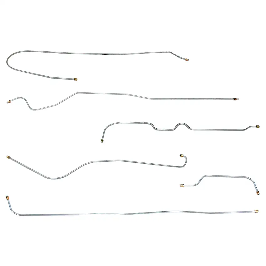 1939 Mercury Car Manual Drum Brake Line Kit 6pc, Stainless