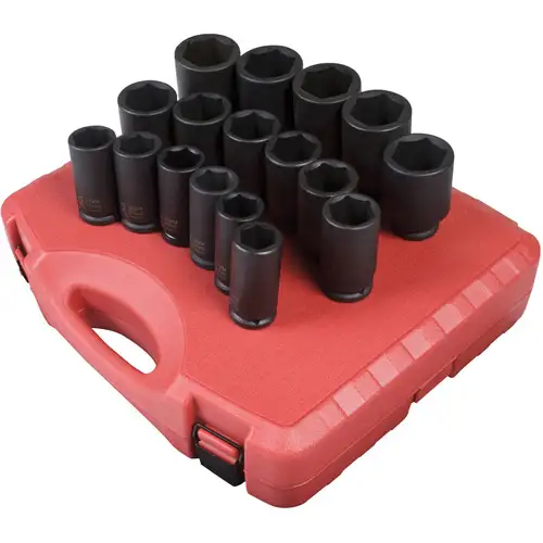 3/4 Inch Dr 6 Pt 17 Pc Deep Metric Set