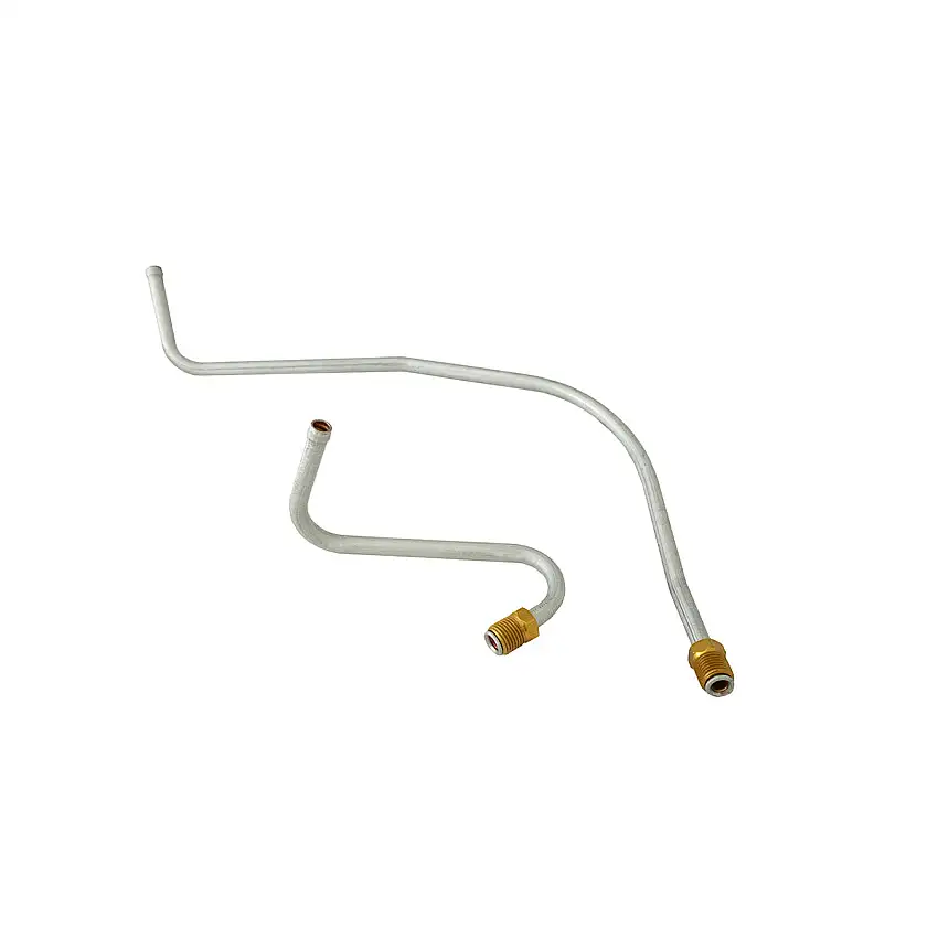 1964-65 Plymouth Barracuda/Valiant 318/361CID 2bbl Pump to Carb Lines 2pc, Stainless