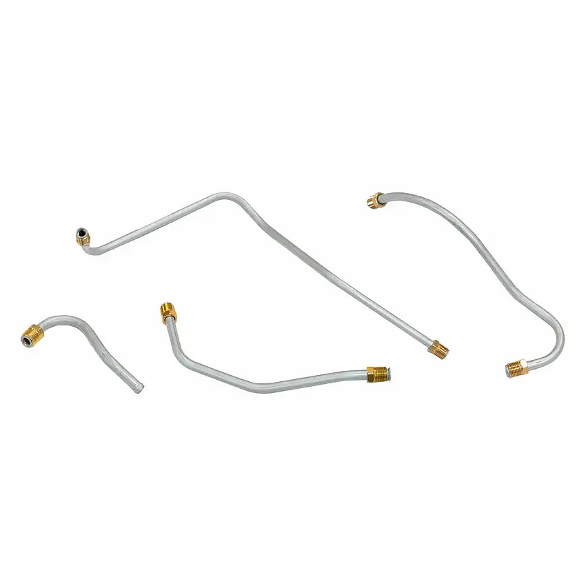 1959-63 Pontiac 389CID Tri-Power 3/8", 5/16" Carb Fuel Lines 4pc, Stainless