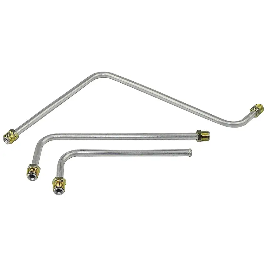 1962 Pontiac (All) 421CID Super Duty Dual Quad 3/8" Pump to Carb Lines 3pc, Stainless