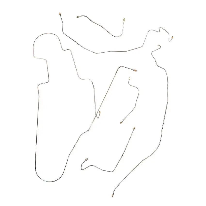 1958-59 Plymouth Plaza/Savoy/Belvedere/Fury Power Drum Brake Line Kit 6pc, Stainless