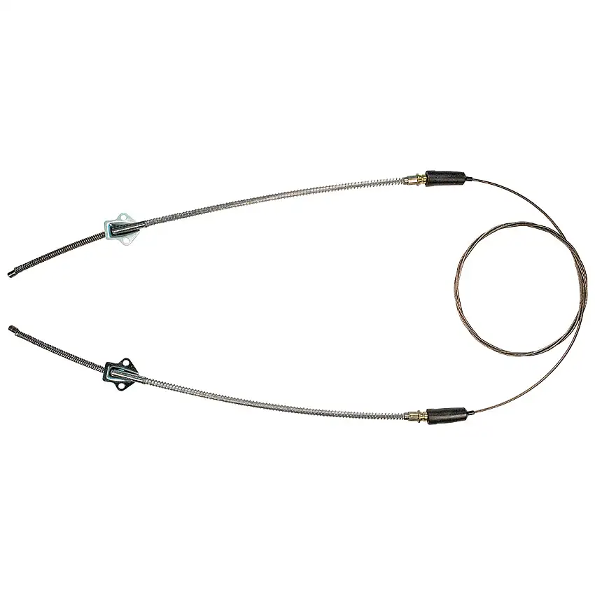 1958 Pontiac StarChief Bonneville Rear Parking Brake Cable Bolt-on, Loops To Both Wheels, 1pc, Stainless