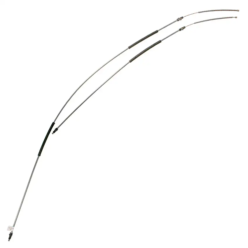 1983 Ford F-250 4wd Long Bed Rear Parking Brake Cable Pair, Stainless
