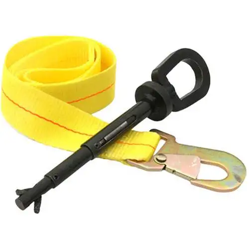 Universal Tow Eye Attachment, I-Bolt, with Safety Strap, 1500 lbs. Capacity