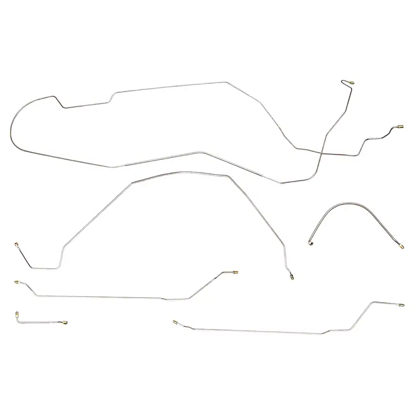 1953-58 Studebaker Champion 116.5" WB w/Hill Holder Complete Brake Line Kit, OE Steel