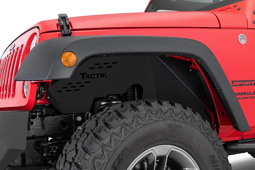 TACTIK Aluminum Inner Fender Liners for 07-18 Jeep Wrangler JK, JKU 12247JK-