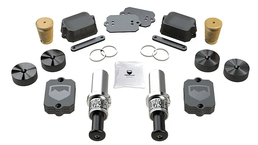 TeraFlex 2" Stroke SpeedBump & Progressive Bump Stop Kit for 18-25 Jeep Wrangler JL with 2.5-3.5" Lift 1958352